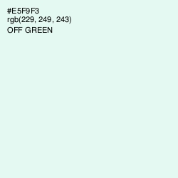 #E5F9F3 - Off Green Color Image